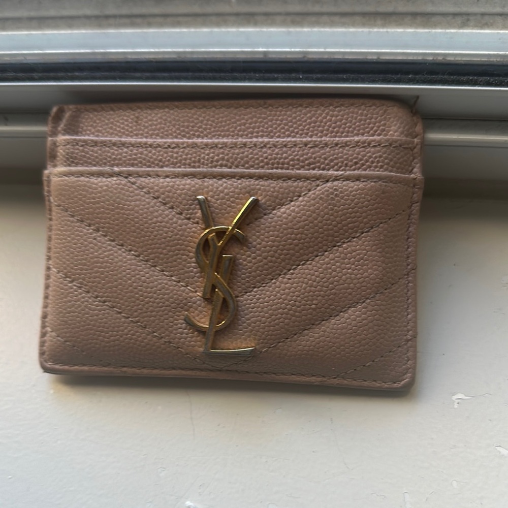 Yves Saint Laurent Tan Wallet